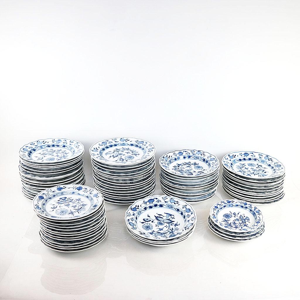 Meissen Porcelain "Blue Onion" Group (77 Pcs) (1 of 11)
