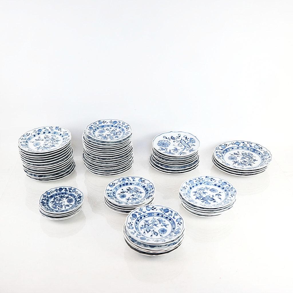 Meissen Porcelain "Blue Onion" Group (64 Pcs) (1 of 10)