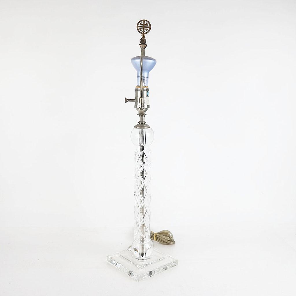 Tall Glass Table Lamp (1 of 7)
