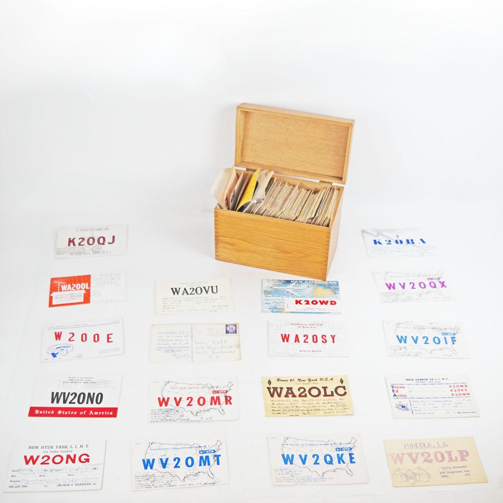 Lot of Ham Radio Cards in Cases (1 of 8)