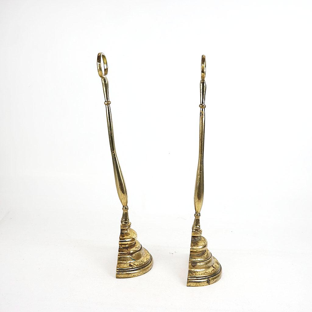 Pair of Antique Brass Door Stops (1 of 6)