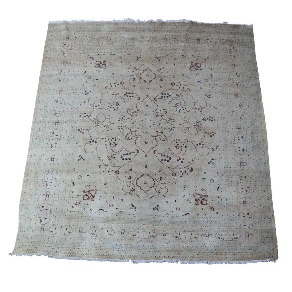 Asian Style Decorated CrÃ¨me Carpet (1 of 13)