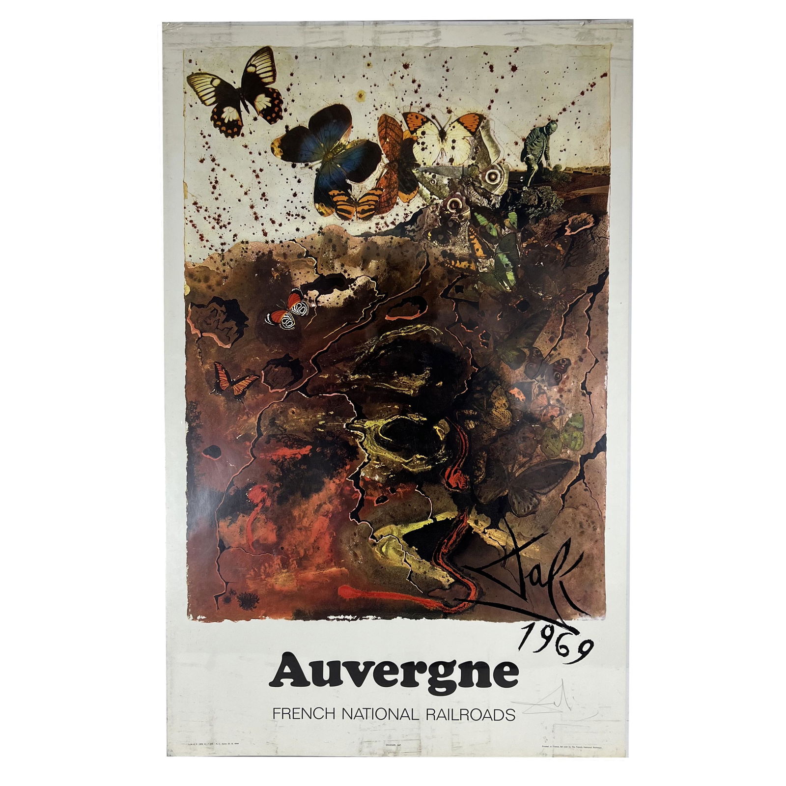Salvador DALI: "Auvergne" Signed Poster (1969) (1 of 10)