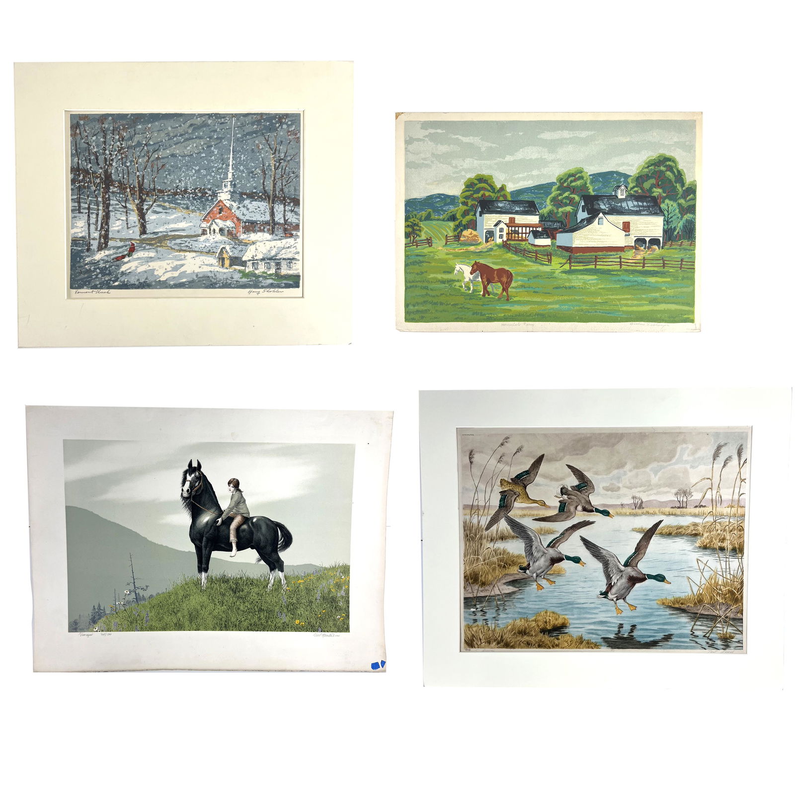 Four Works - Landscapes with Animals (1 of 20)