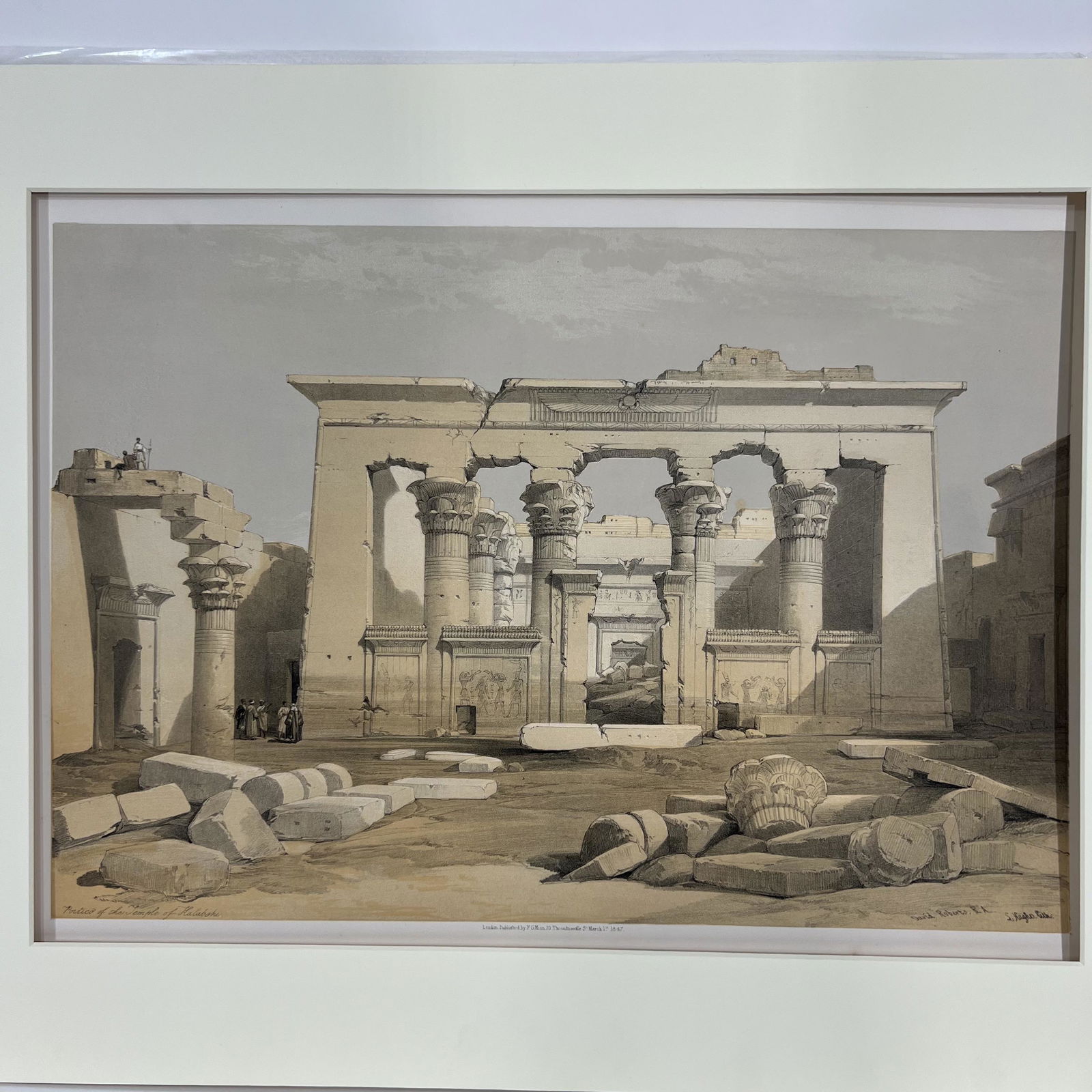 David ROBERTS: "..Temple Kalabshi" - Litho. (1 of 9)