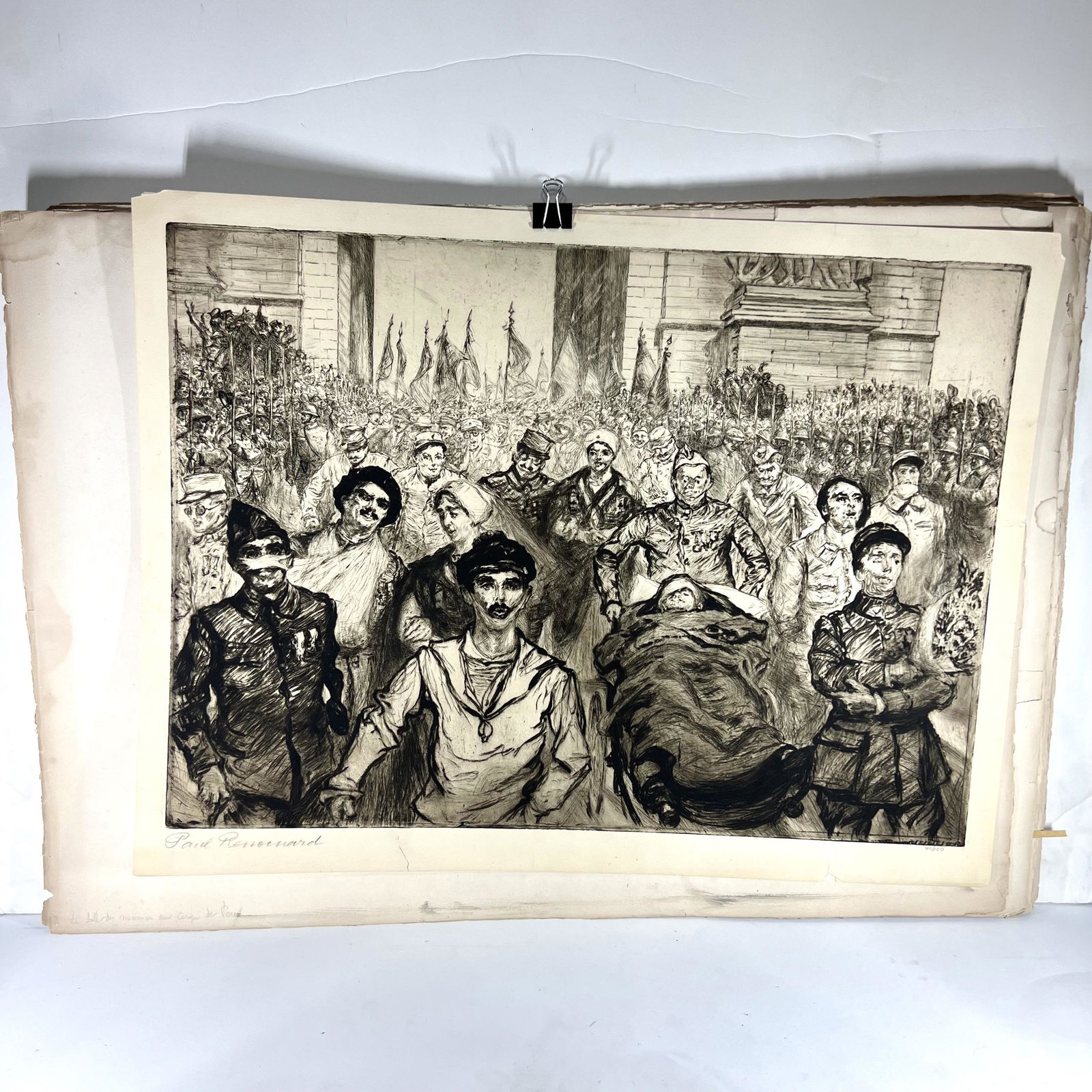 Paul RENOUARD: Portfolio of 12 WWI Etchings (1 of 14)