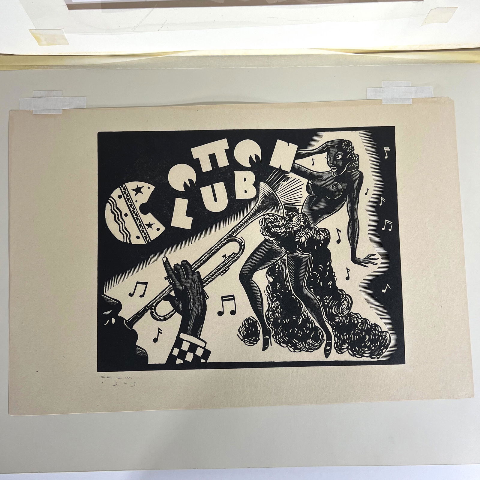 Earl M. WASHINGTON: "Cotton Club" - Woodcut (1 of 11)