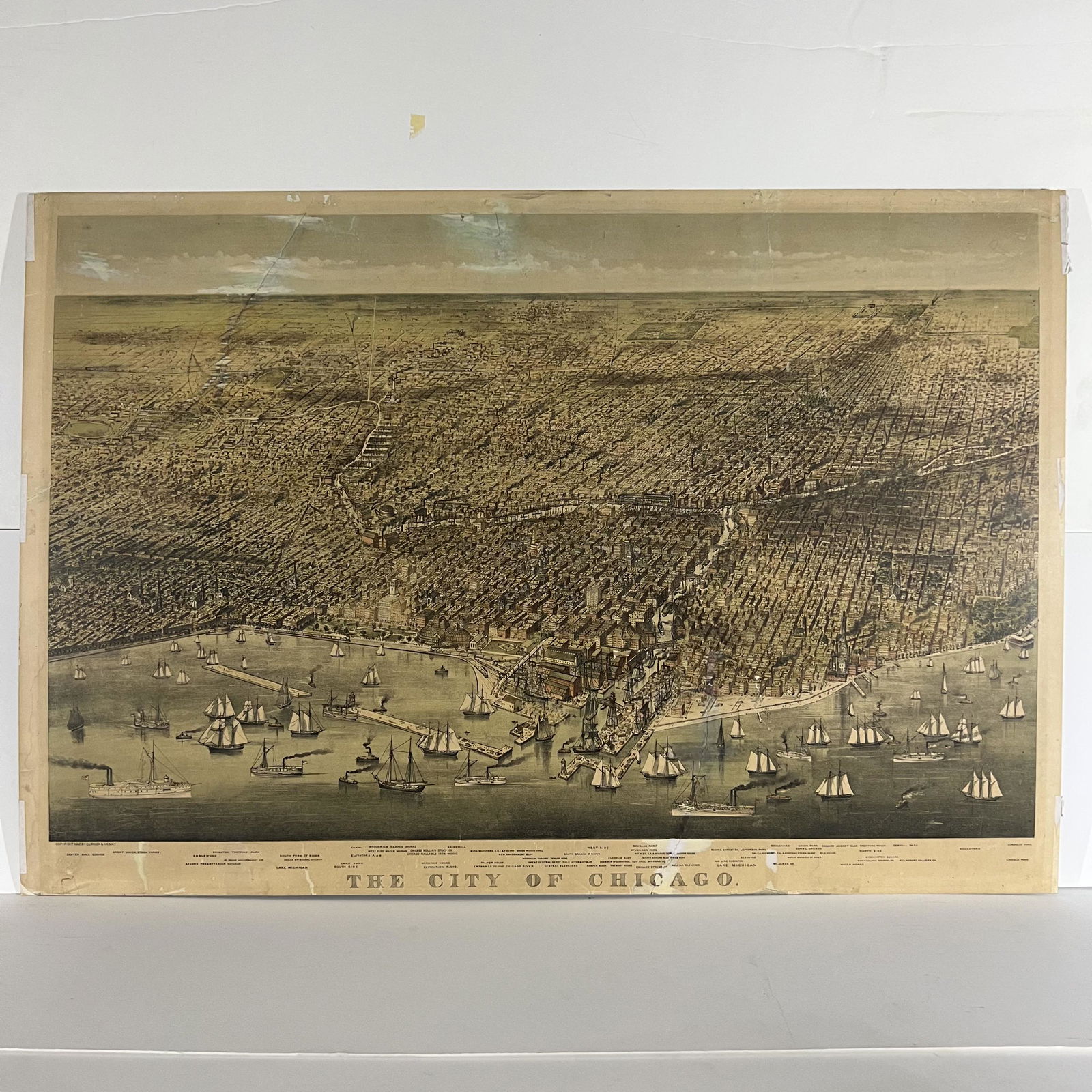 Bird's-Eye View Map of the City of Chicago (1874) (1 of 12)