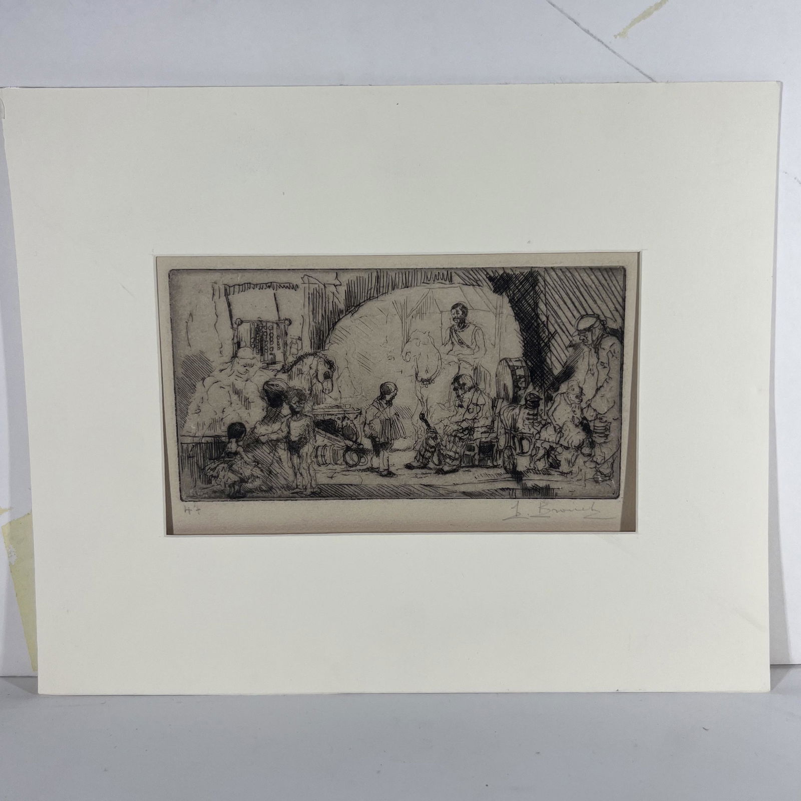 Auguste BROUET: "Little Circus" - Etching/Drypoint (1 of 7)