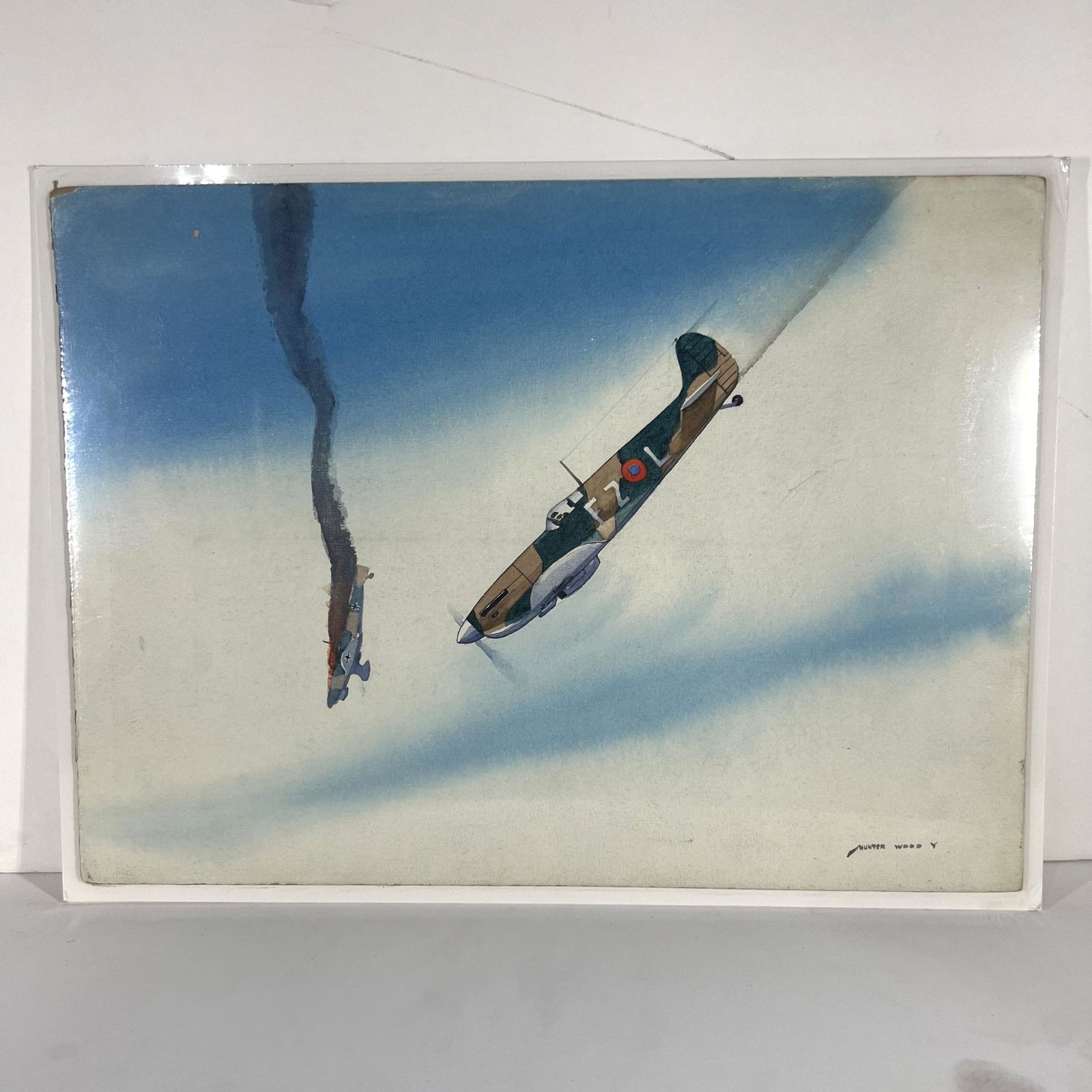 Hunter WOOD: "WWII War Planes.." - Watercolor (1 of 7)
