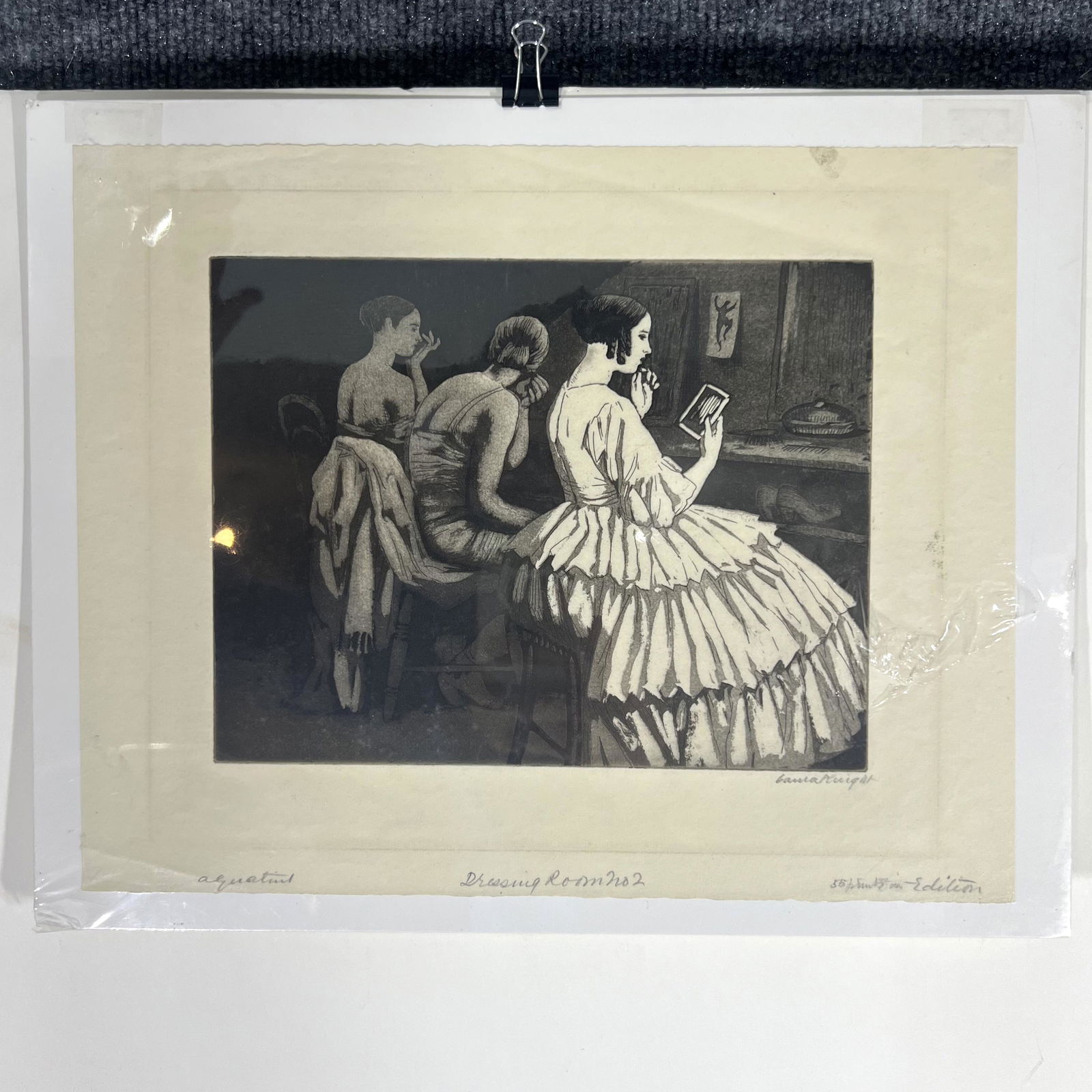 Dame Laura KNIGHT: "Dressing Room.." - Aquatint (1 of 9)