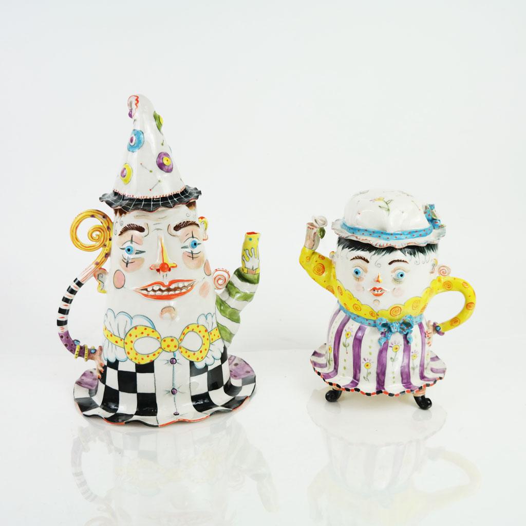 Irina ZAYTCEVA: "Face Tea-Witties" 2 Teapots (1 of 9)