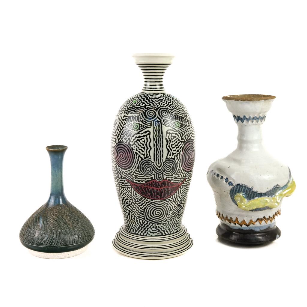 Three American Pottery Vases (1 of 11)