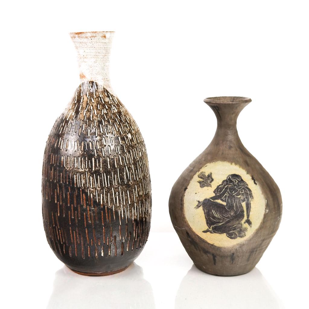 Two Signed Art Pottery Vases (1 of 17)