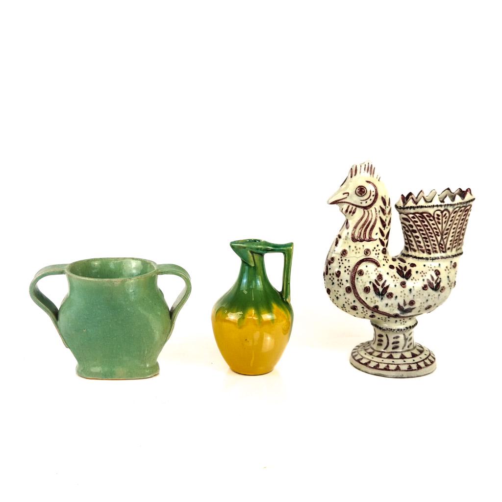 Three Pieces of Mid-Century Modern Pottery (1 of 9)