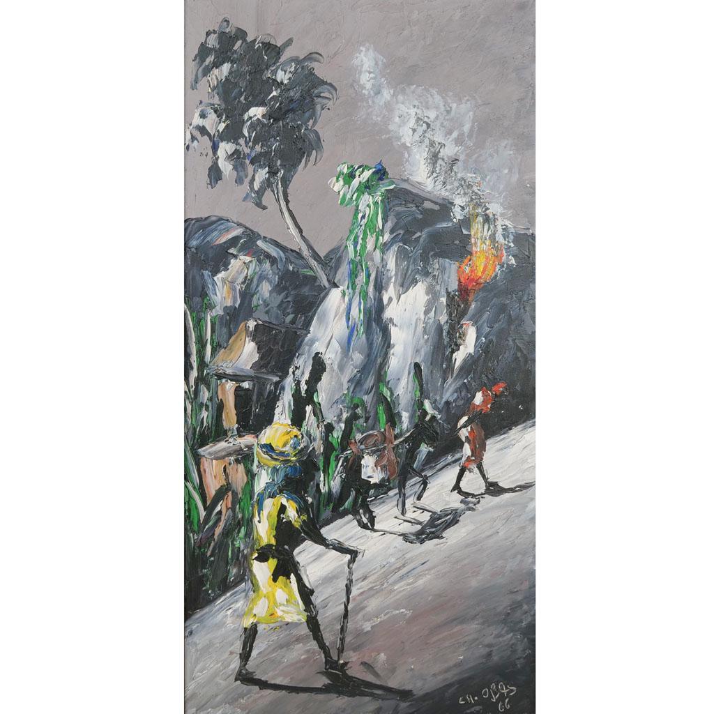 Charles OBAS: Mountain Climbers - O/P (1 of 4)