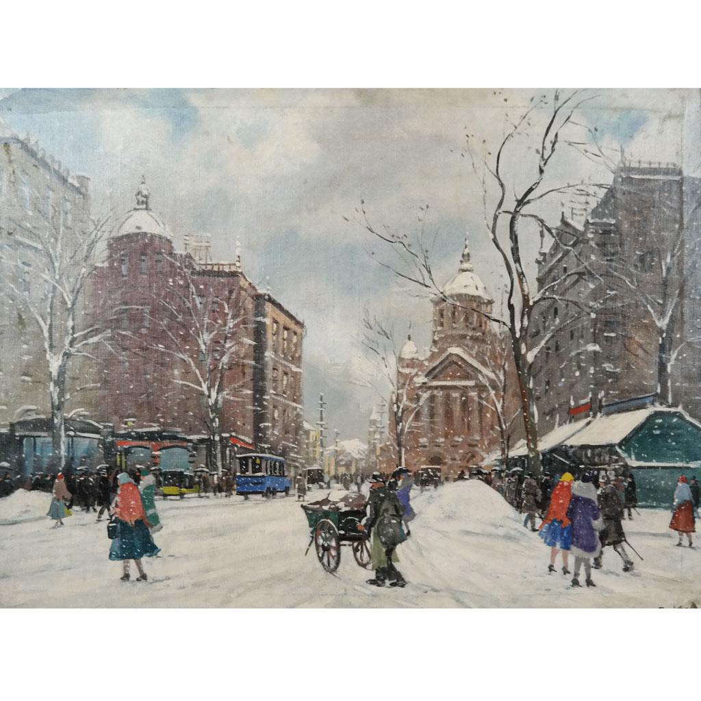 Antal BERKES: Urban Winter Street Scene (1 of 10)