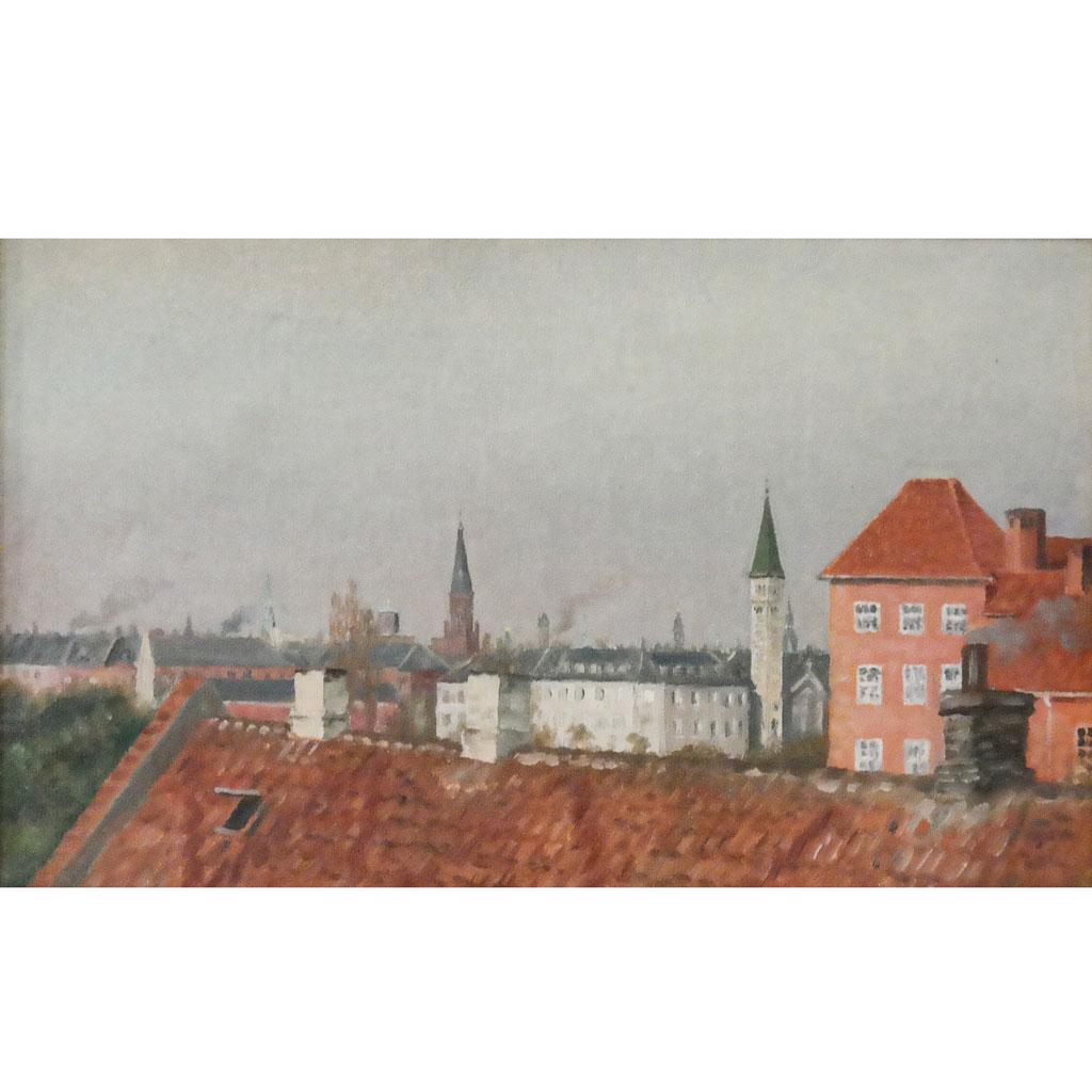 "City Rooftops" - Impressionist Painting (1 of 6)