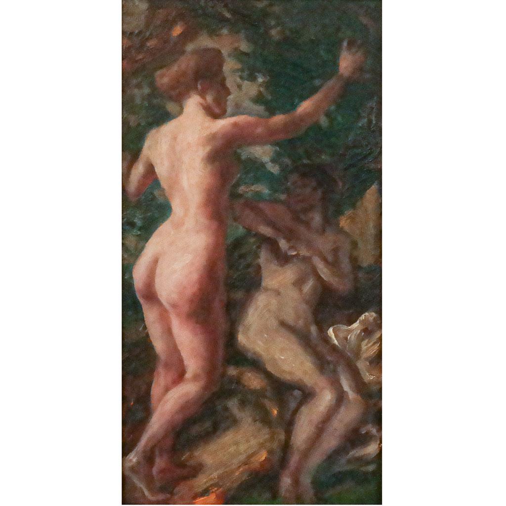 German School: "Two Nudes" - Painting (1 of 8)