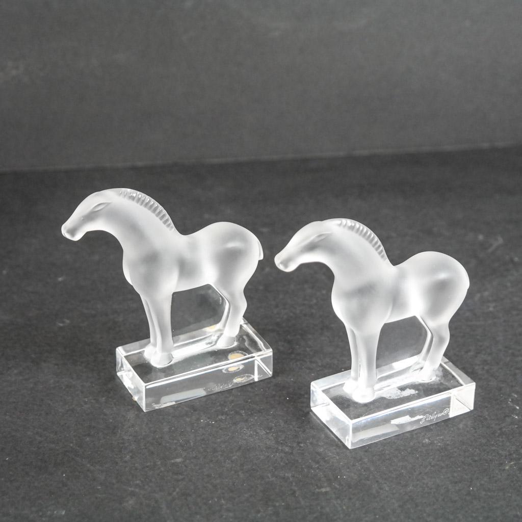 Two Lalique French "Tang" Horses (2) (1 of 8)
