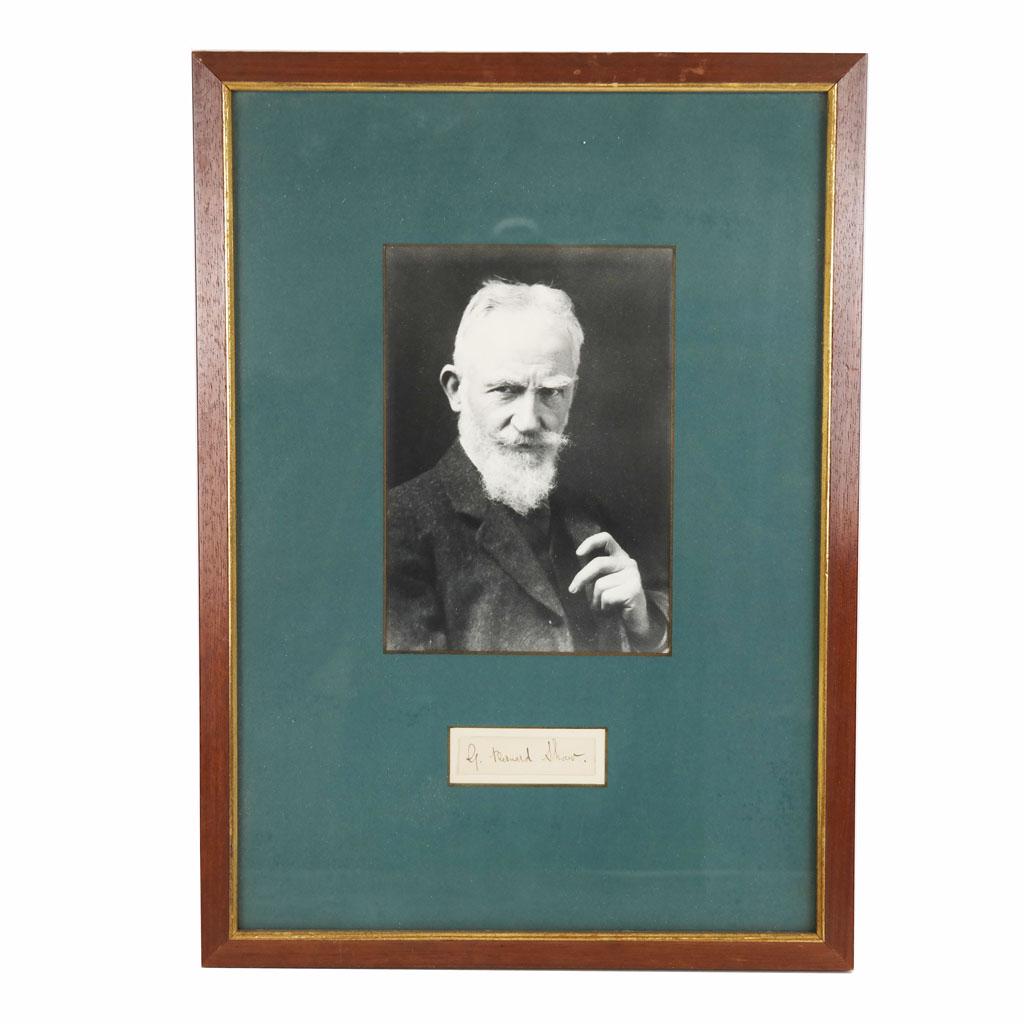 G.B. SHAW: Image & Signature, Framed (1 of 5)