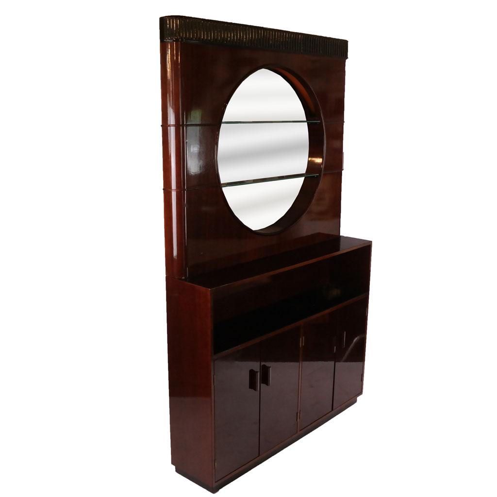 Art Deco Mahogany 2-Part Cabinet (1 of 8)