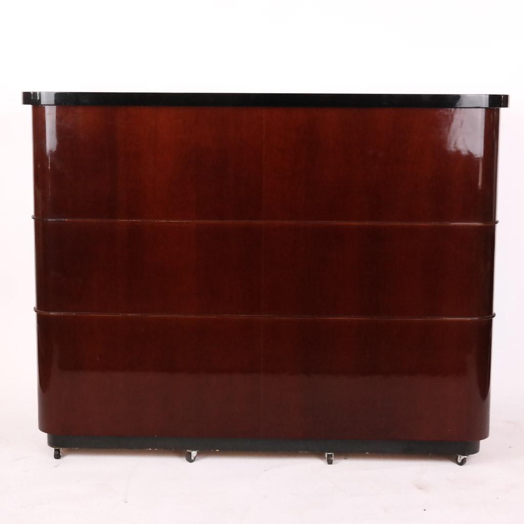 Art Deco-Style Mahogany Bar Cabinet (1 of 8)