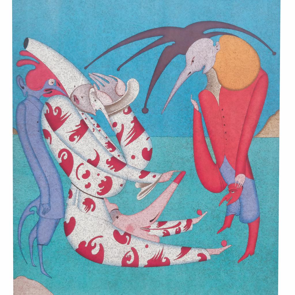 Mihail CHEMIAKIN: Lithograph - Jester Figures (1 of 9)