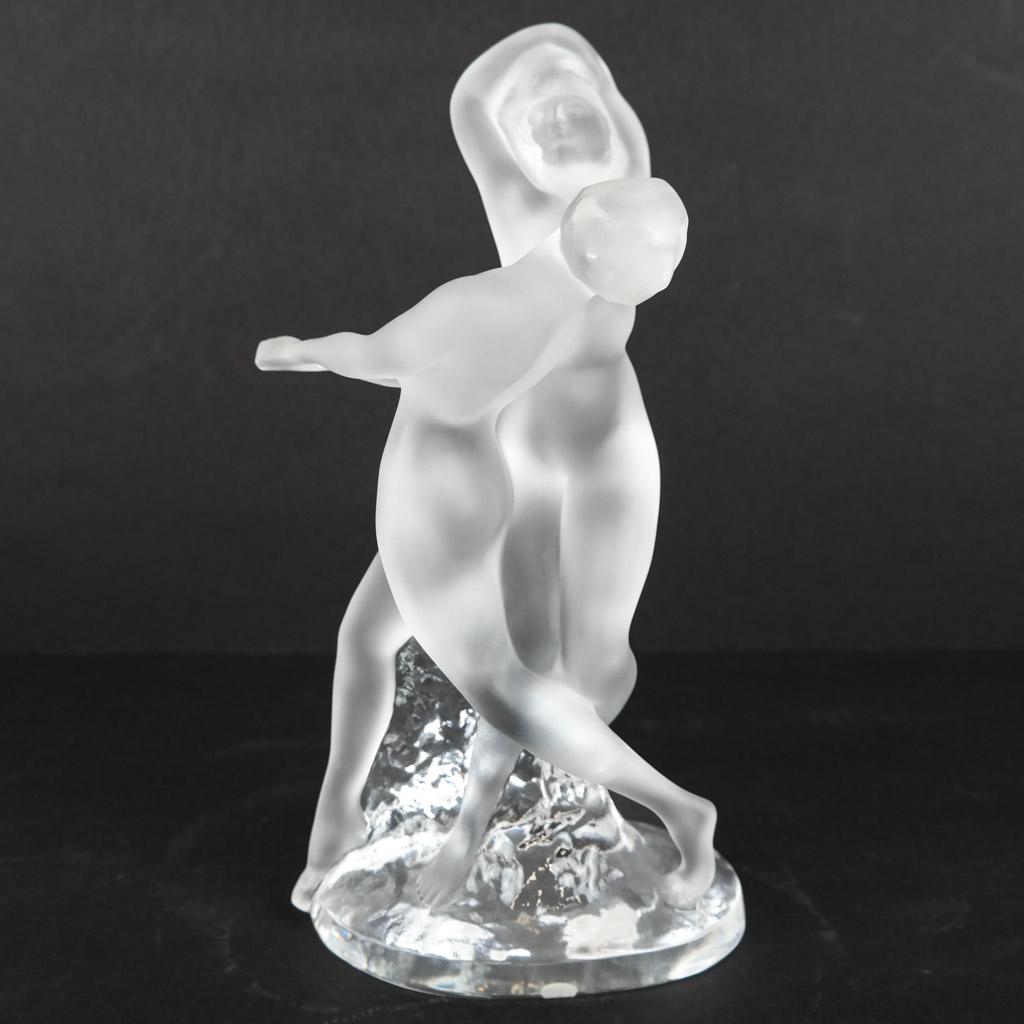 Lalique (Paris) "Deux Danseur" Glass Sculpture (1 of 7)