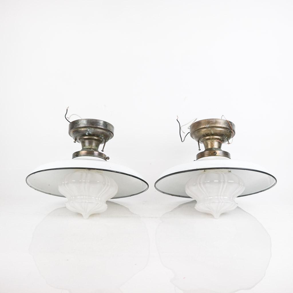 Two Industrial Ceiling Lamps (1 of 7)