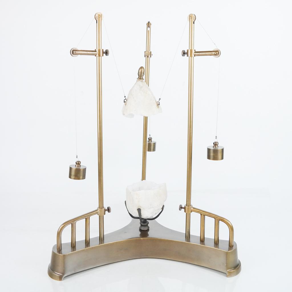 Split Quartz Geode in Brass Armature (1 of 8)