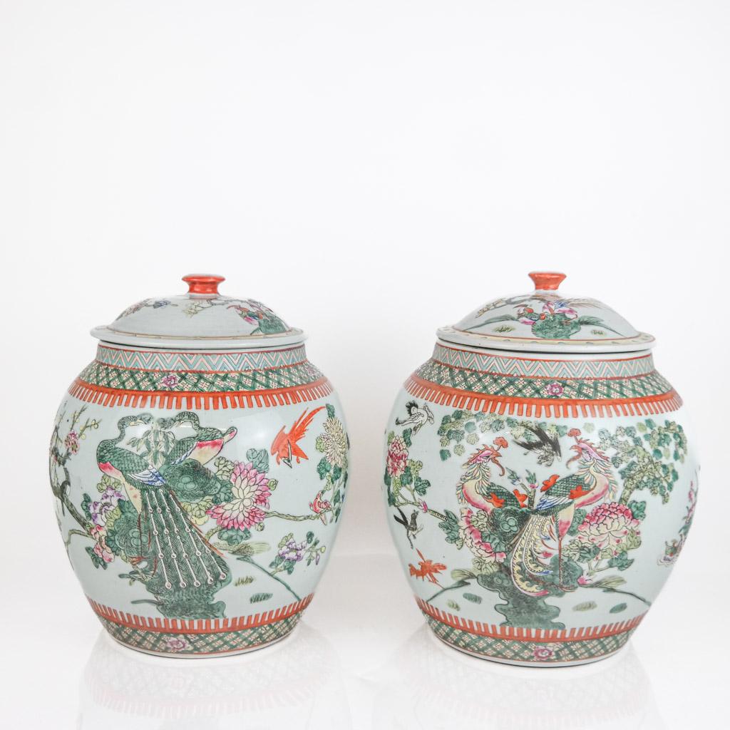 Pair of Chinese Porcelain Ginger Jars (1 of 13)