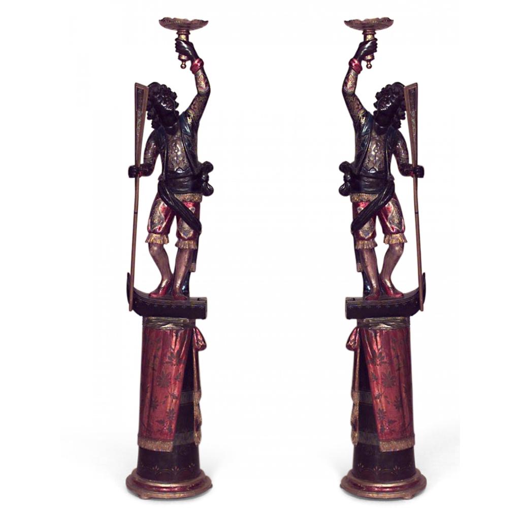 Pair of Venetian Blackamoor Figures (1 of 9)