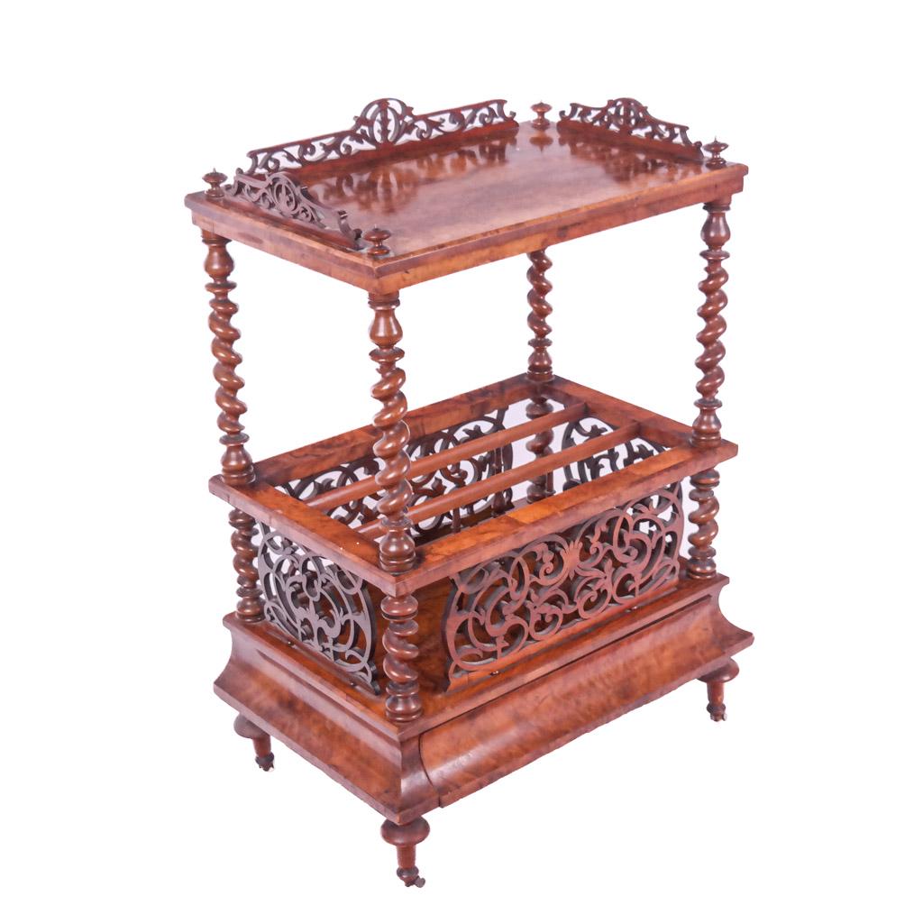 Victorian Walnut Canterbury (1 of 11)