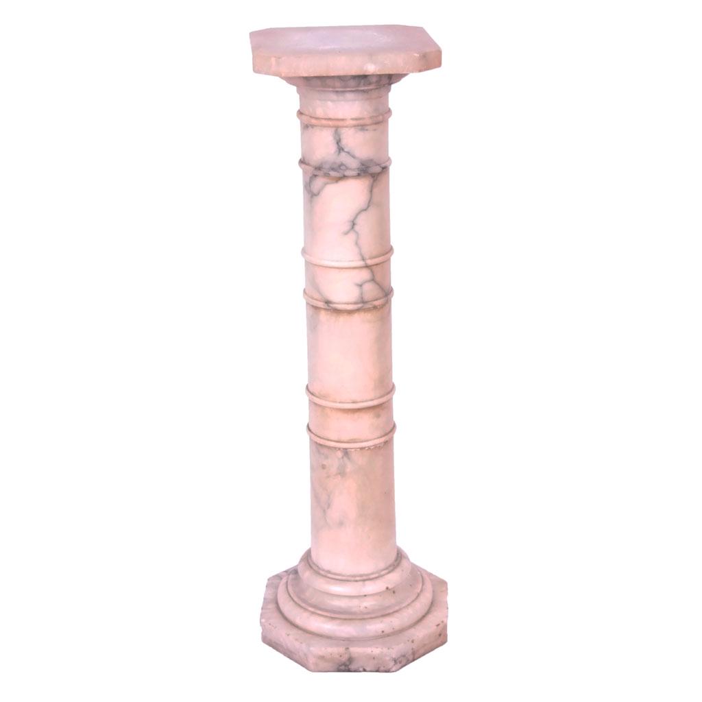 Antique Italian Alabaster Pedestal (1 of 6)