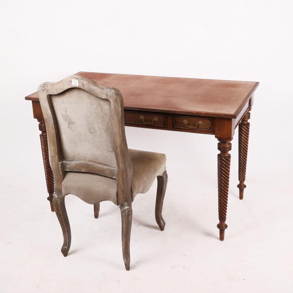English-Style Turned Leg Desk & Chair (1 of 10)