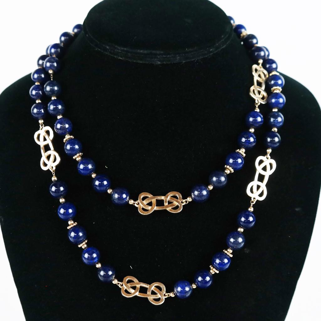 14K Gold & Lapis Lazuli Necklace (1 of 4)