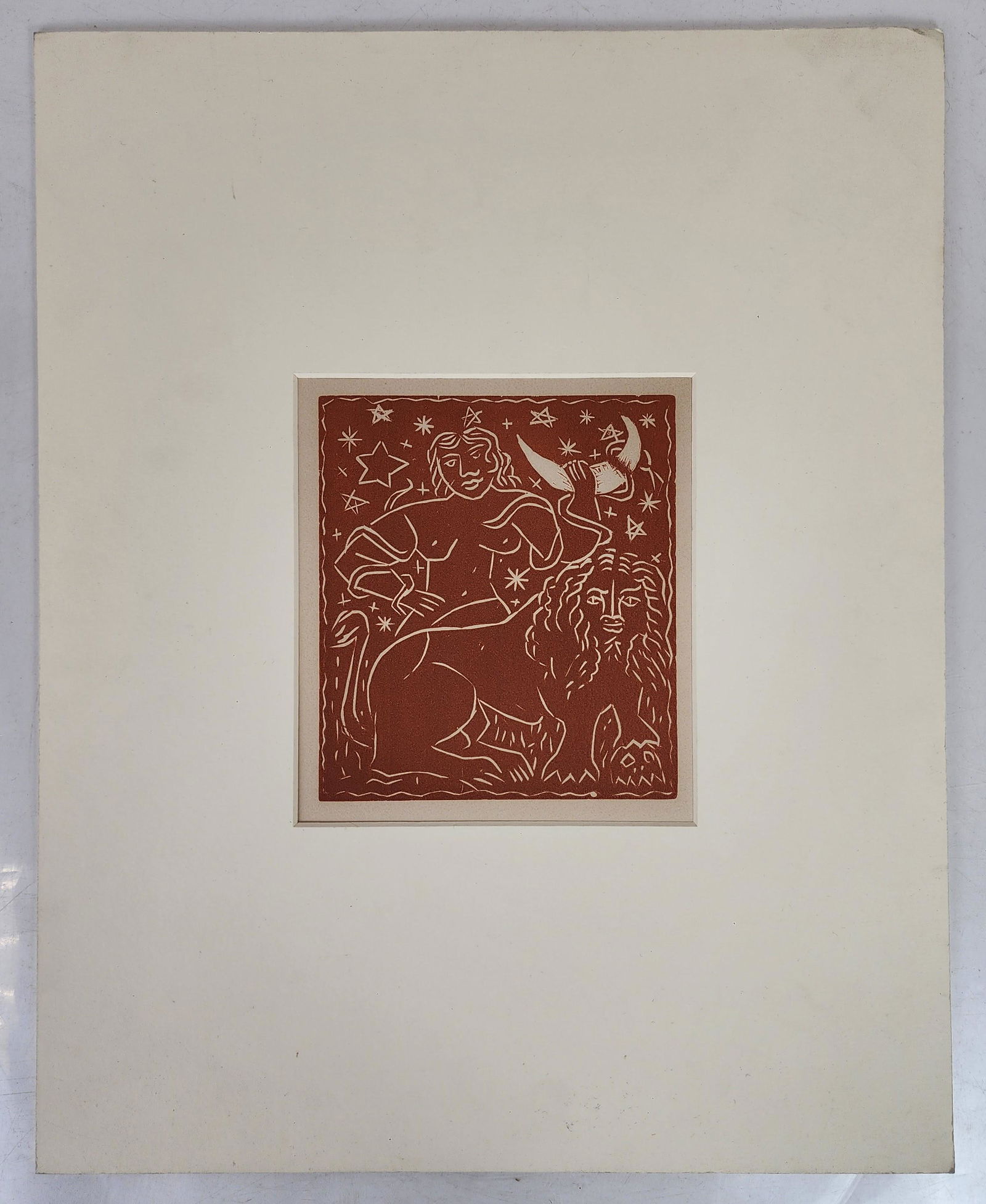 Andre DERAIN, "Zodiac," Woodcut (1 of 8)