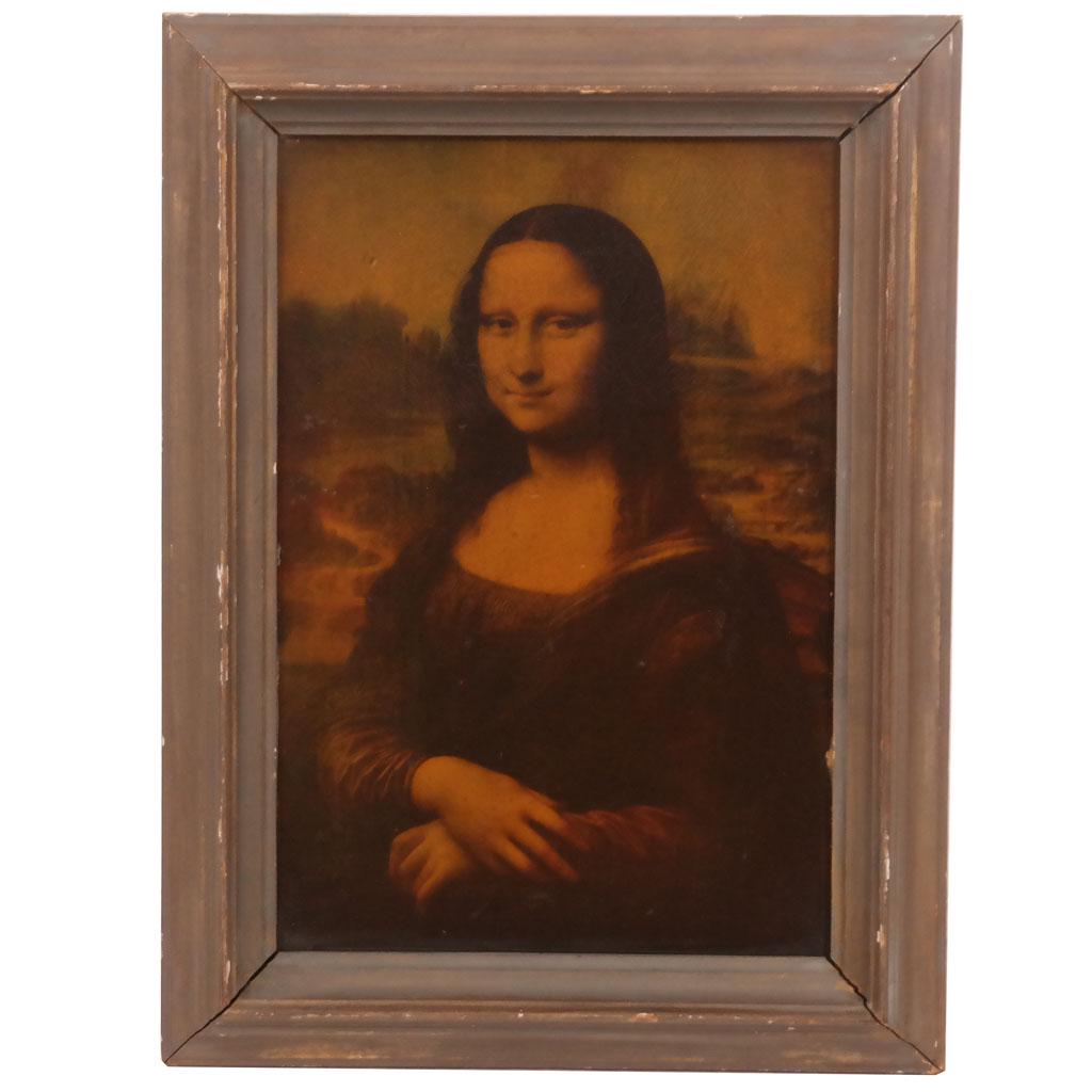 Reproduction Print of the Mona Lisa (1 of 5)