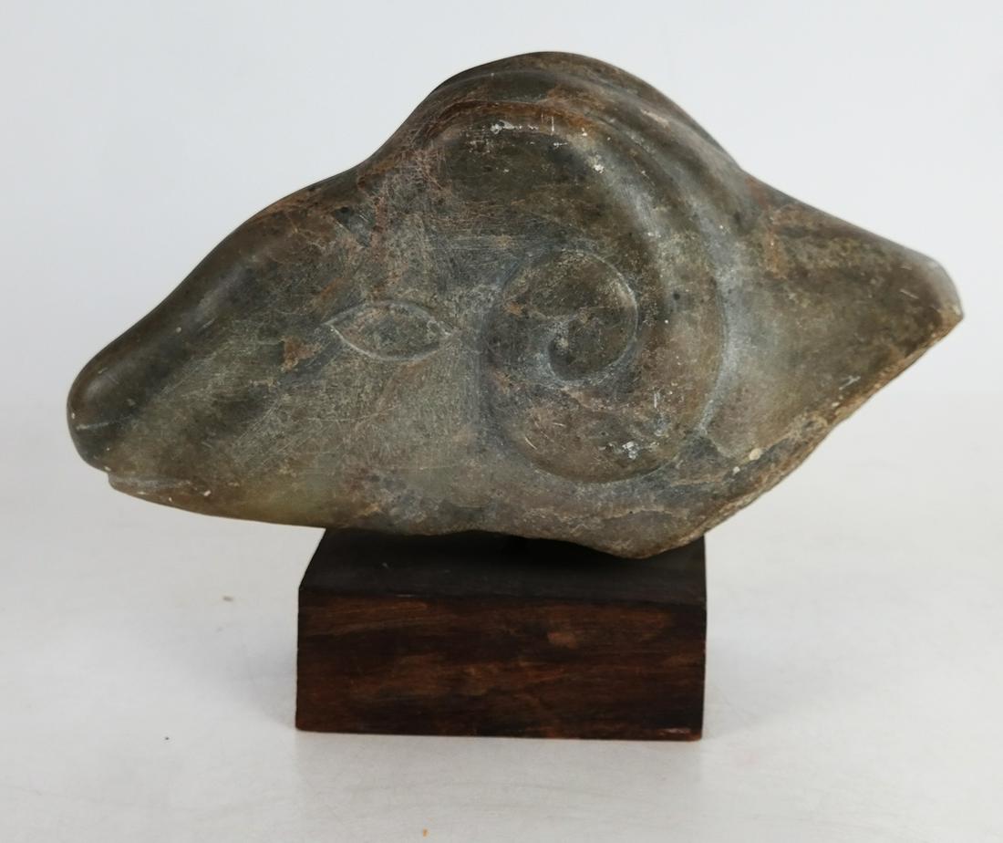 John Bernard FLANNAGAN: Ram's Head - Sculpture (1 of 7)