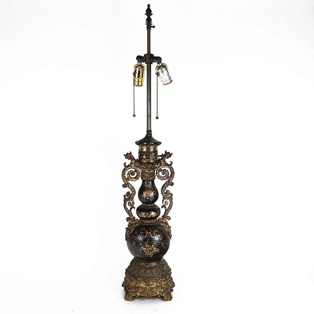 Gilt Bronze Mounted Tole Table Lamp (1 of 10)