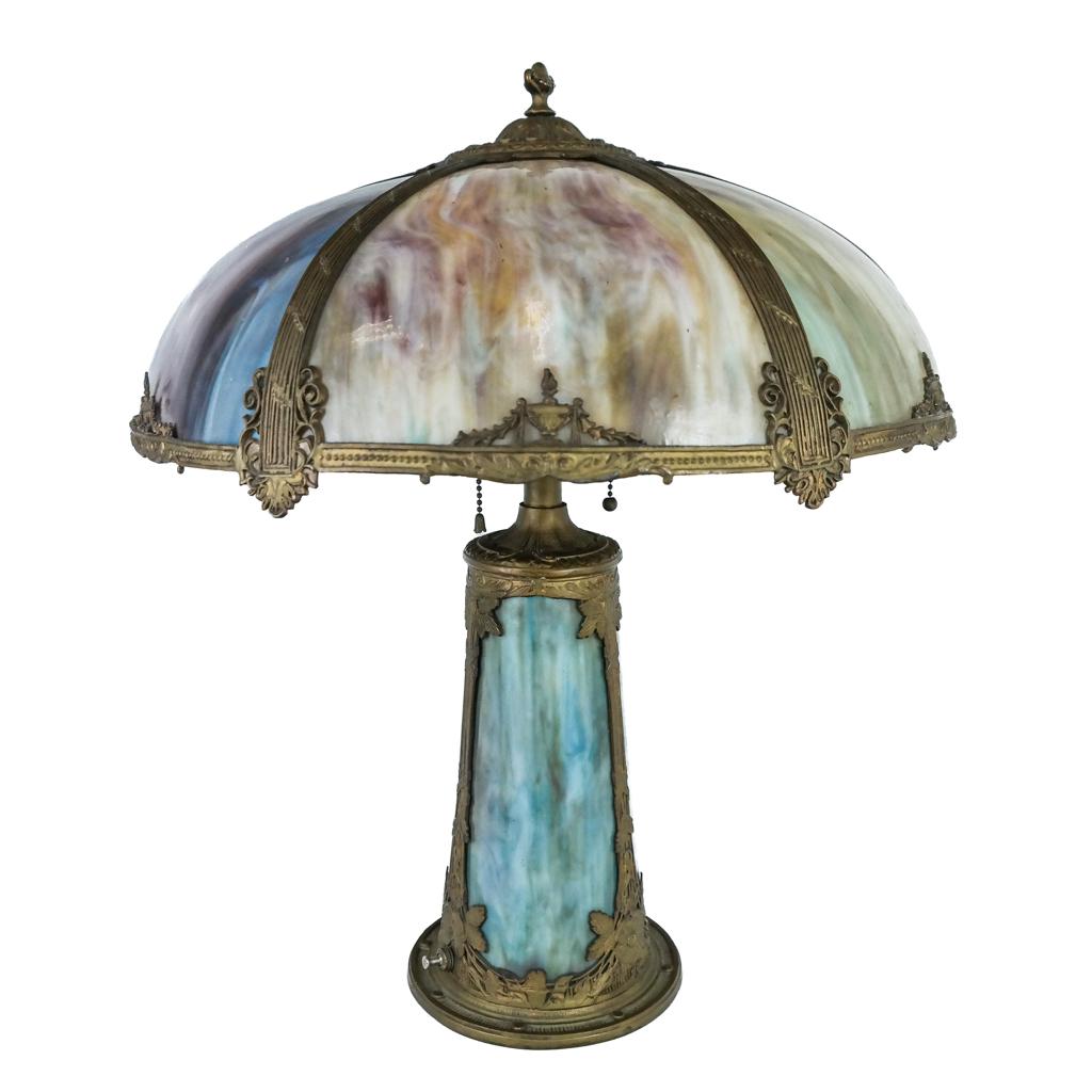 Vintage American Slag Glass Lamp (1 of 10)