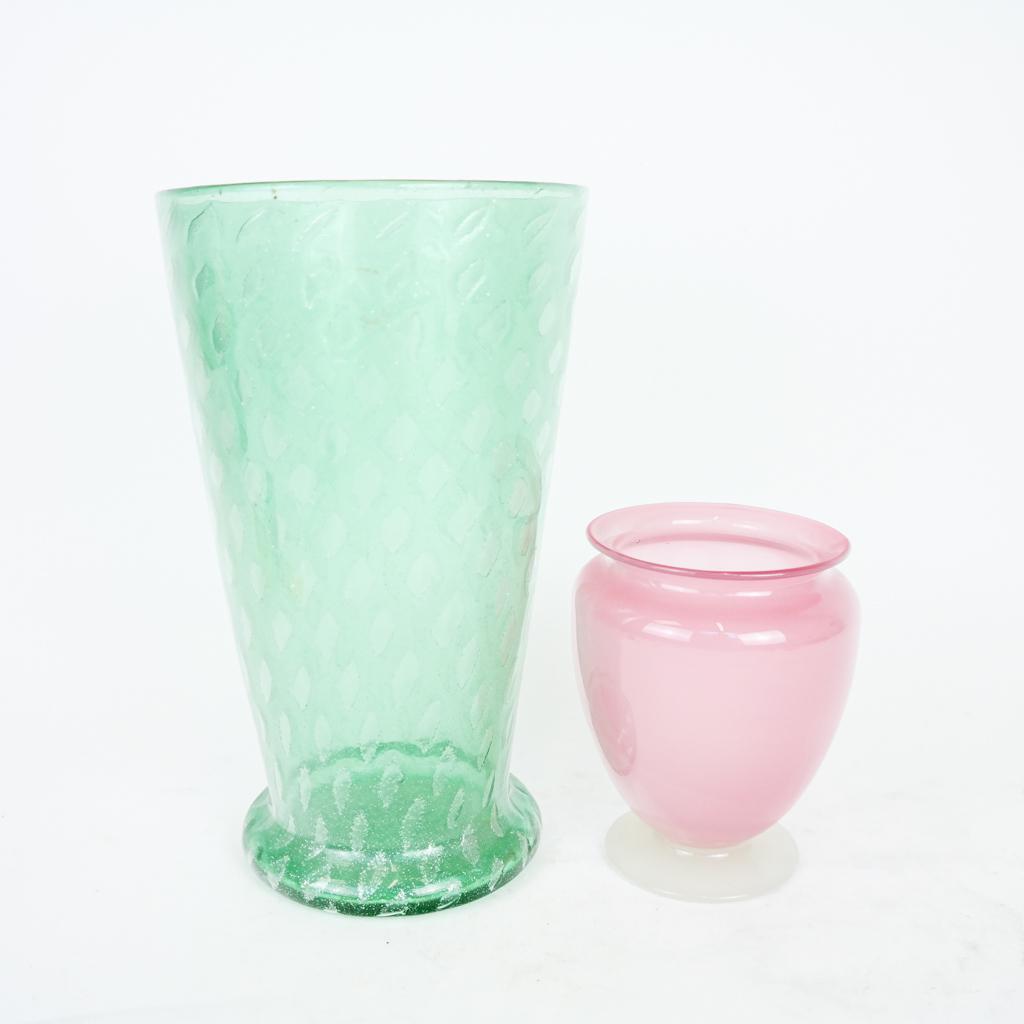 Two Decorated Glass Vases (1 of 4)