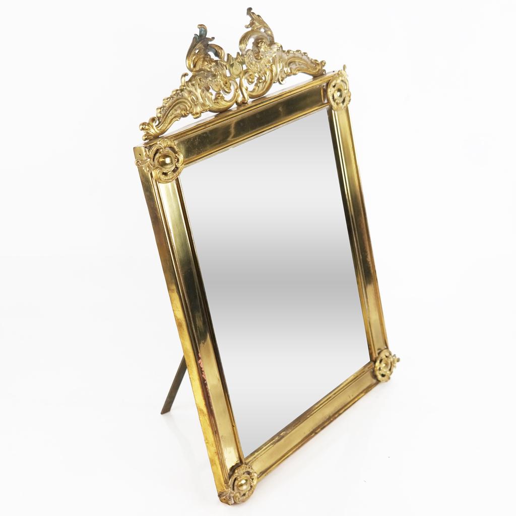 French Bronze Mirror (1 of 8)