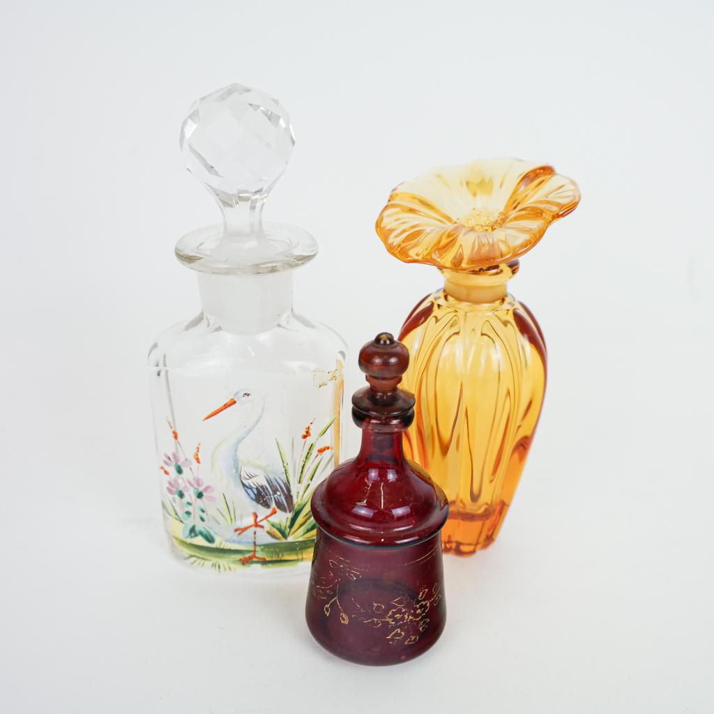 Three Scent Bottles, 20th C. (1 of 6)