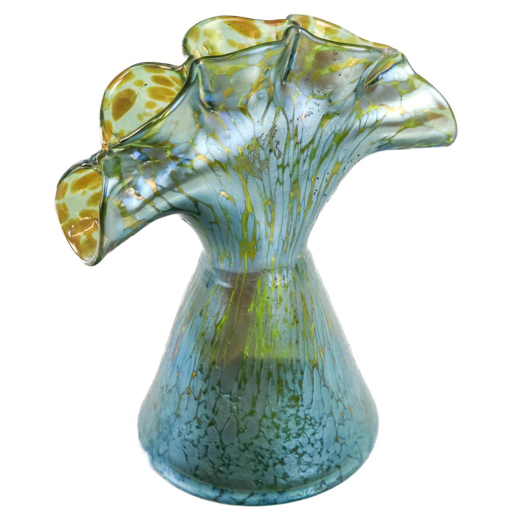 Loetz Fan Neck Flower Vase (1 of 8)