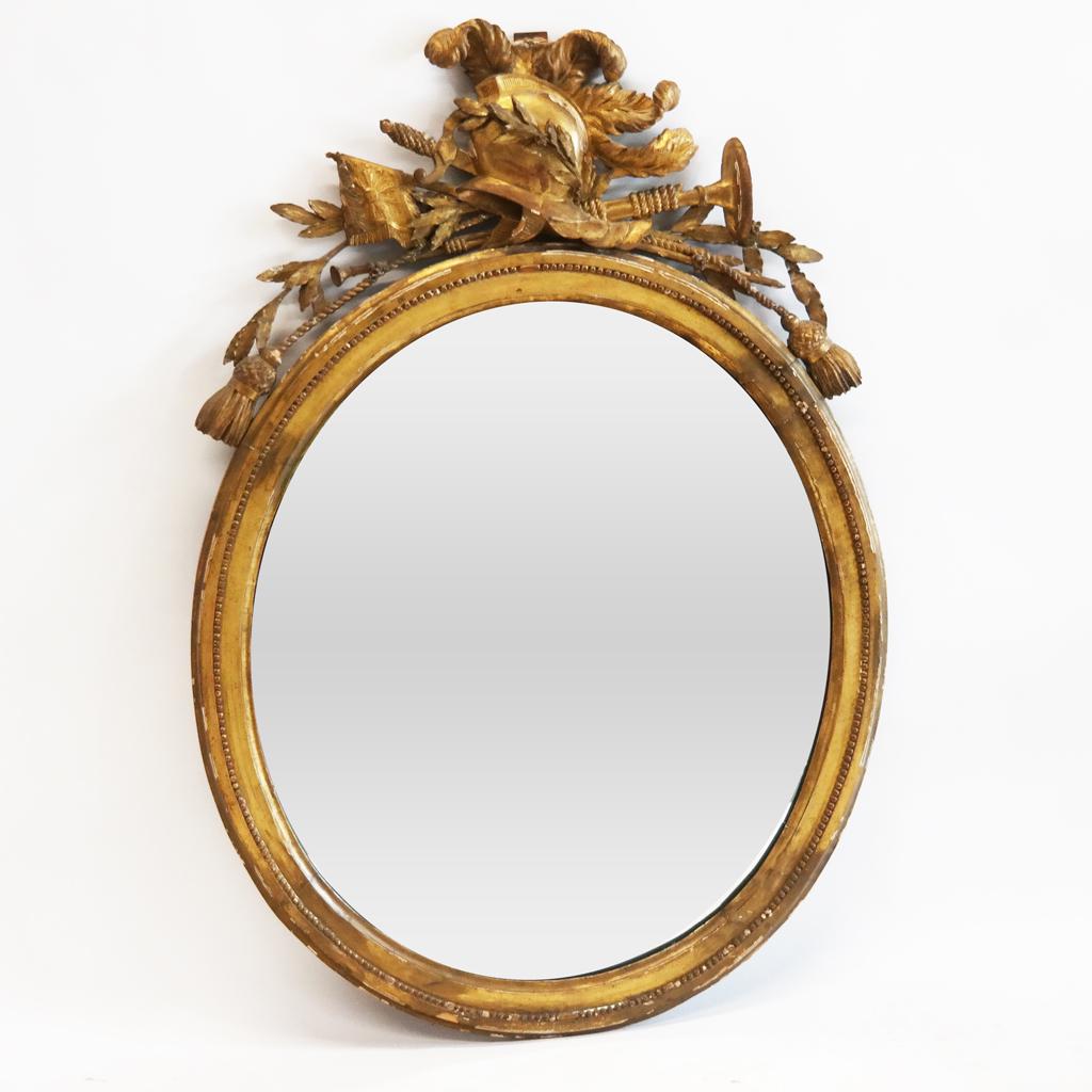 Continental Neoclassical Giltwood Mirror (1 of 7)