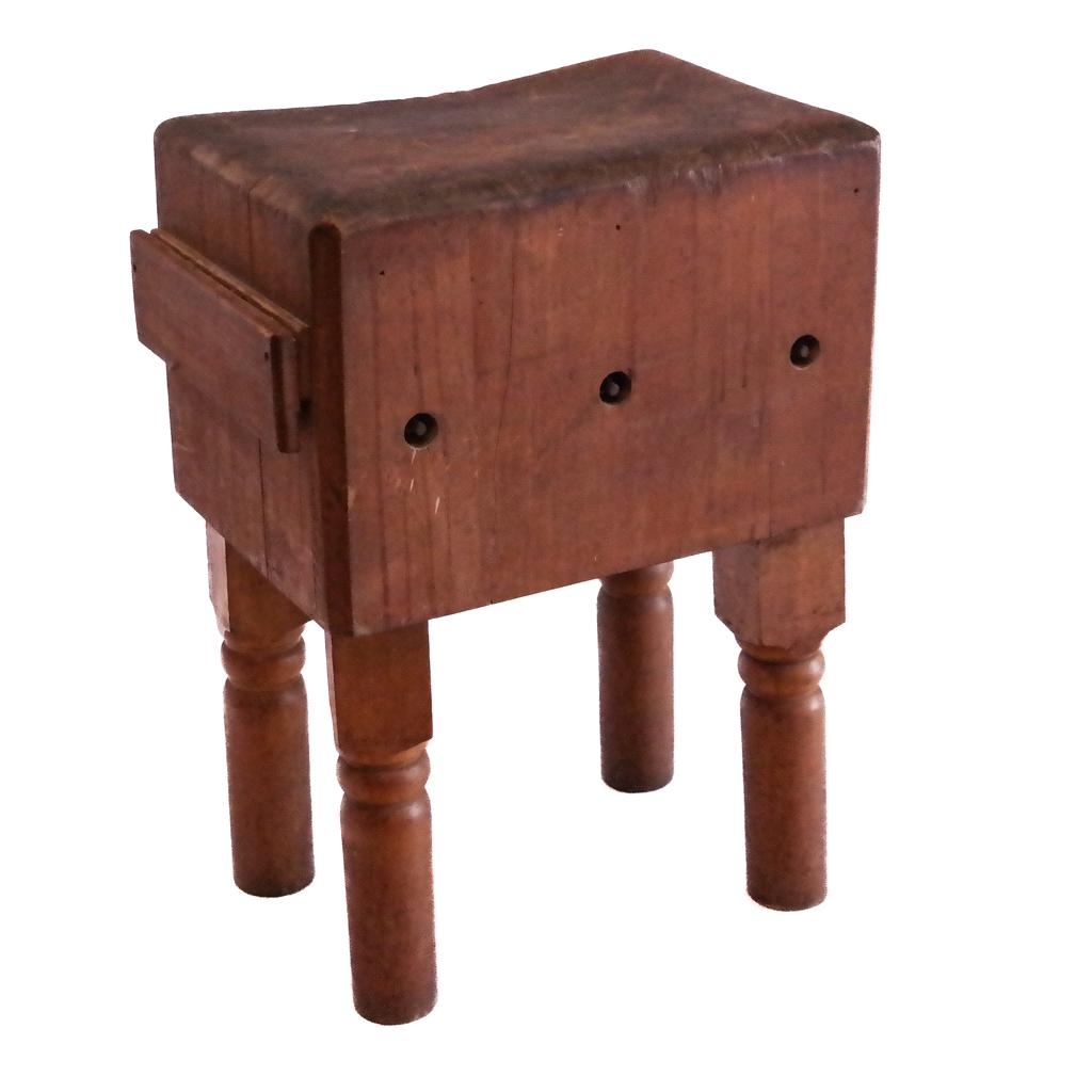 Rustic Vintage Wood Butcher's Block (1 of 8)