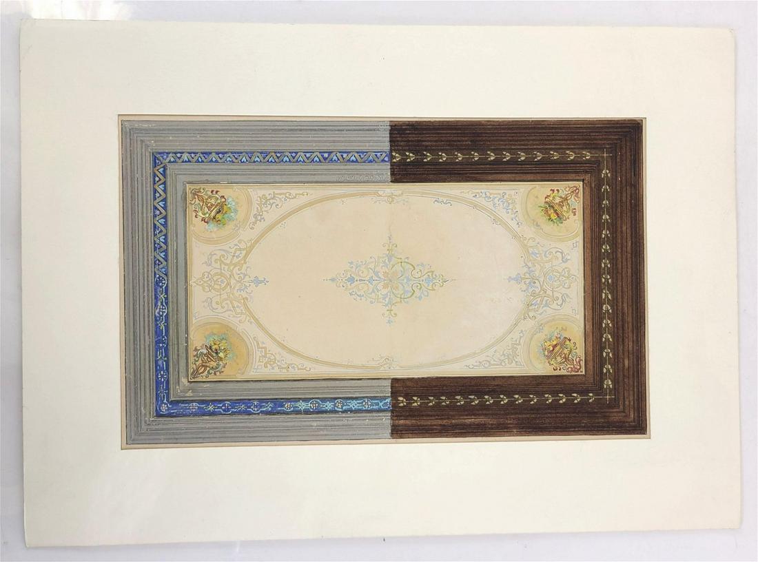 P. CURRIN: Architectural Rendering - Gouache (1 of 9)