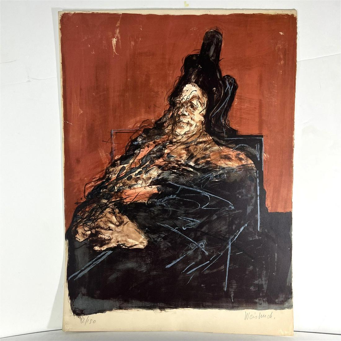 Claude WEISBUCH: "Clown..." - Lithograph (1 of 7)